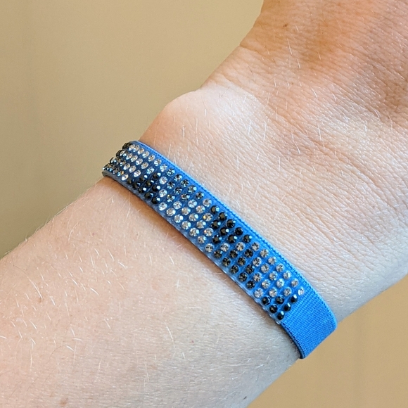 Les Interchangeables Paris Swarowski Bracelet Blue - Picture 3 of 4